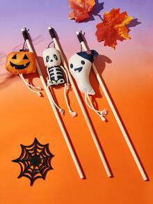 PETSIN 1pc Cat Teaser Toy, Random Color Delivery For Halloween - Multicolor - View 1