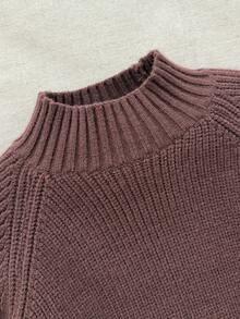 Blossori Young Boys' French Elegant Pullover Sweater Autumn Winter Clothes ForGirln - Brown - View 3