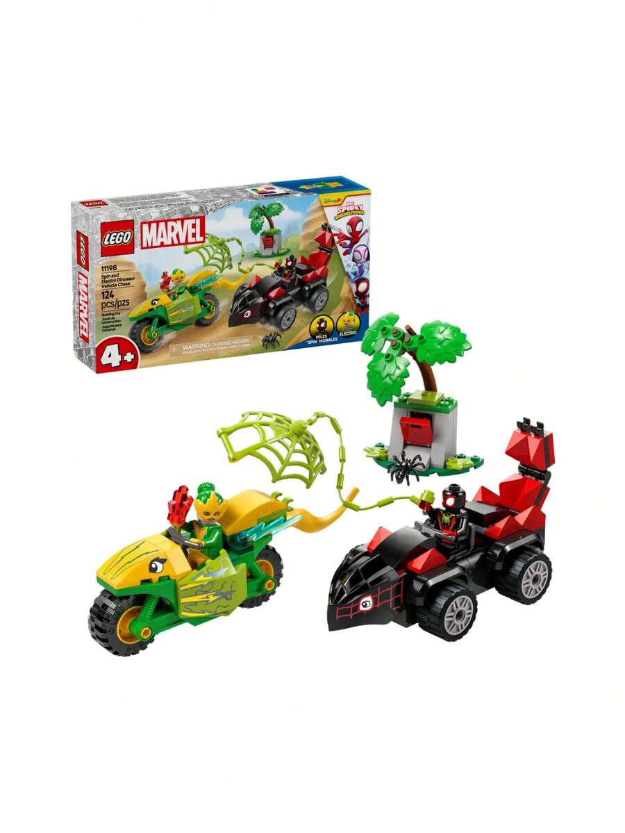 LEGO Spidey Und Seine Super-Freunde® Action Fun With Spin And Electro In Their Dino Racers KIDS 4+ 11198 - Multicolor - View 1