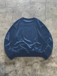 AXEPEAK Lässige Streetwear Farbblock Logo Muster Kurzer Pullover Sweatshirt für Herren, für Herbst Winter, Langarm Top - Verschiedenfarbig - Übersicht 2