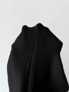 Almamuse Y2K 优雅户外针织套头衫，适合通勤、度假和日常穿着 - 黑色 - 查看 7