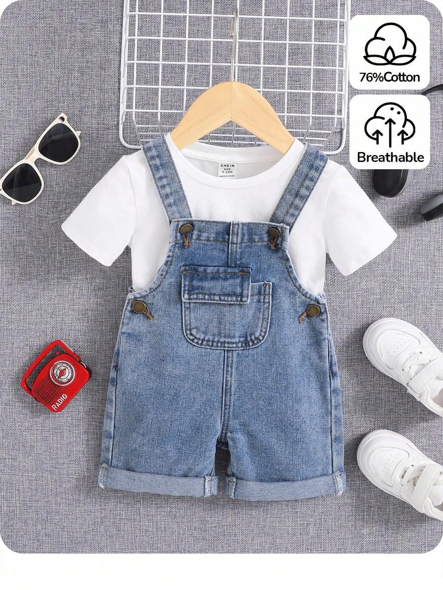 Denim Bayi Laki-Laki - Light Wash - View 1