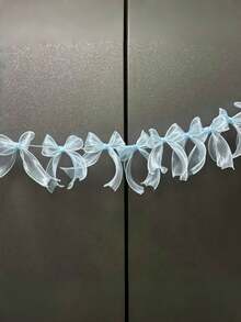 1pc 12 Bows Elegant Garland Pink White Black Purple Bow Decor For Princess Theme Party Birthday Wedding Valentine Day Decoration For Shelves Walls Background Room Decor Party Favors - Multicolor - View 10