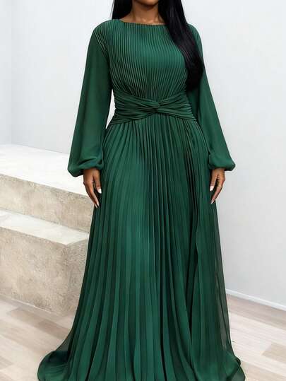 Veslaya 2025 Fall/Winter New Arrival Women's Clothes, Music Festival Halloween Costumes, Birthday Dresses, Everyday Casual, Vacation, Cruise Travel, Beach, Sunbathing, Viral Mocha Elegant Queen Ruffle Sleeve Crossover Waist Maxi Dress, Plus Size Wedding Guest Dress