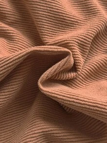 SHEIN Vintaside Kids 1 件幼儿女童舒适休闲韩版翻领 3D 刺绣天鹅绒长袖百搭上衣，适合春秋冬日常穿着 - 咖啡棕 - 查看 9