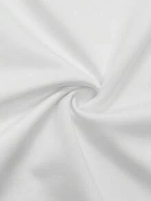 INAWLY Áo thun lửng tay dài cổ chữ V cánh dơi cỡ lớn cho nữ - trắng - Xem 6