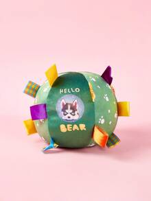 PETSIN 1 Đồ chơi hình cầu bằng vải nhung lông có chuông tích hợp - Bóng thú cưng tương tác huấn luyện âm thanh dễ thương, đồ chơi mềm mại đi kèm cho chó nhỏ và vừa, thời gian chơi hấp dẫn và nhai cho chó con - Nhiều màu - Xem 12