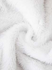 Sparklyn Young Boy Casual Versatile Dragon & Phoenix Pattern Thickened Faux Fur Lined Hooded Mid-Length Overcoat