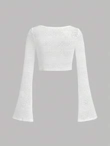 Girlism Teen Girls Jacquard Knit Flare Sleeve Jacket & Ditsy Floral Slip Dress Co-Ord Set, Sweet Casual Elegant