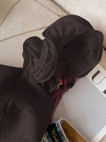 SHEIN Frenchy 女式纯色露背荷叶边时尚吊带背心