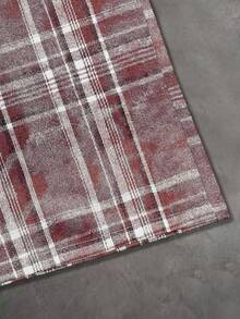 Manfinity EMRG Camicia casual da uomo a maniche corte con motivo a quadri e bottoni, stile retrò