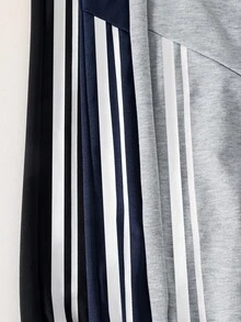 SHEIN 3 件套年轻男孩时尚黑色、灰色、海军蓝柔软、舒适、易穿裤子套装，适合户外、学校、旅行等所有场合，设计多样 - 彩色 - 查看 6