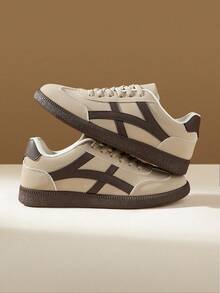 CUCCOO EASI Women's Soft & Comfortable Casual Lace-Up Sneakers, Suitable For All Seasons, Spring/Summer For Christmas - Beige - View 5