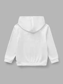 SHEIN Boys' Casual Cartoon Bear Pattern Loose Comfortable Everyday Knit Long Sleeve Sweatshirt