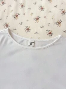 SHEIN Teen Girls Plaid Casual Pants With Waist Pleats And Long Sleeve Top, Casual Outfit