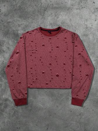 Street Life Herren Lässig Street American Design Vintage-Effekt T-Shirt