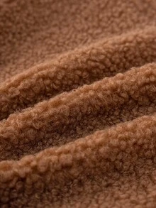 Loomiva Baby Boy Embroidered Thick Crew Neck Long Sleeve Pullover Sweatshirt Autumn Winter Clothes For Women - Apricot - View 4