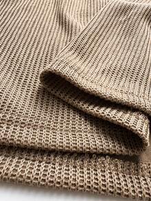 Maweii Bộ đồ hai mảnh dành cho nữ cỡ lớn, kiểu dáng thể thao thoải mái, gồm áo khoác có khóa kéo và quần ống đứng dáng rộng, màu nâu, thích hợp cho mùa xuân, thu và đông. - màu nâu - Xem 8