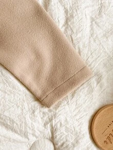 Vintaside Kids Bộ quần áo len cardigan dài tay họa tiết lạc đà thanh lịch cho bé gái, trang trí nơ, cổ điển ngọt ngào, ôm vừa vặn, thích hợp cho các buổi đi chơi, chụp ảnh, ngày nghỉ, ngày lễ, tiệc tùng - Màu be - Xem 7