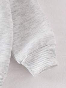 3pcs Baby/Toddler Colorful Long Sleeve Printed Sweatshirt Set, Knitted Round Neck Top And Pants, Fashionable Heart Print Long Sleeve Hoodie And Trousers For Autumn