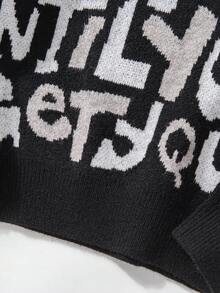 SHEIN Tween Boys Casual Letter Graphic Loose Fit Pullover Hoodie, Streetwear, Suitable For Home, Outdoor, Party, Back To School, Autumn/Winter Preppy Clothes For Kids