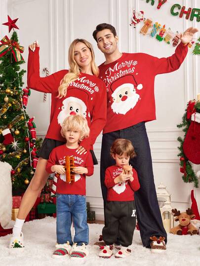 Manfinity RelaxMax 男士休闲圣诞图案毛衣，秋冬