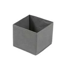 1/3/6 Pack Foldable Cloth Storage Box Closet Dresser Drawer Organizer Fabric Baskets Bins Containers Divider For Clothes Underwear Bras Socks Lingerie Clothing - Grey - View 4