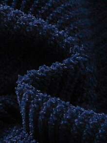 Souflis Souflis 1pc Baby Boys Casual Vintage Comfortable Corduroy Pleated Pants, Suitable For Everyday Wear - Navy Blue - View 6