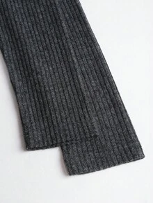 Sweetra Women's Oblique Shoulder Ruched V-Waist Casual Business Jumpsuit, Deep Grey - Black - View 3