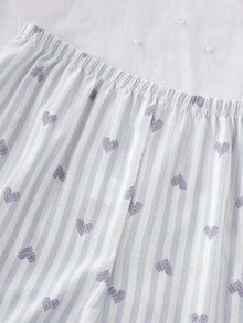 2pcs/Set Teen GirlApricot Butterfly Print Long Sleeve Cardigan And Pants, Casual And Comfortable Loungewear - Multicolor - View 6