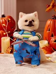 PETSIN 1 PC Halloween Pet Transformation Costume COSPLAY Funny Costumes - 彩色 - 查看 1