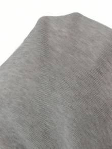 GlowEve CURVE Áo thun tay dài hở vai in họa tiết hoa cỡ lớn, vừa vặn, dáng ôm, dành cho nữ, mùa thu - Xám - Xem 5