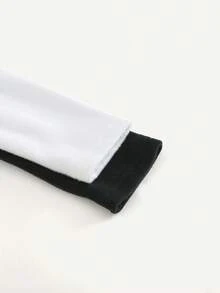 Conjunto de 2 piezas de moda para bebés niños, con bodys de manga larga casuales y versátiles con bordados de ponis. Los dos conjuntos incluyen dos bodys de cuello alto de unicolor negro y blanco con bordado de poni. Los diseños son adecuados tanto para uso en interiores como en exteriores, perfectos para uso diario, deportes, juegos, fiestas, sesiones de fotos, vacaciones y días festivos. - Multicolor - Ver 4