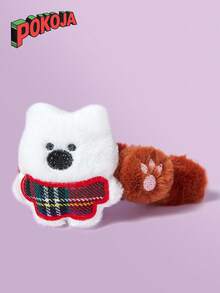 2PCS Cute Plush Hairpin Set - A Lovely Animal-Themed Hairband For Women, Featuring Soft Flannel Accessories. It's An Excellent Choice For Valentine's Day/Christmas Gifts For Girls, And Also A Fashionable Hairpin For Daily Use And Parties. - Multicolor - View 6
