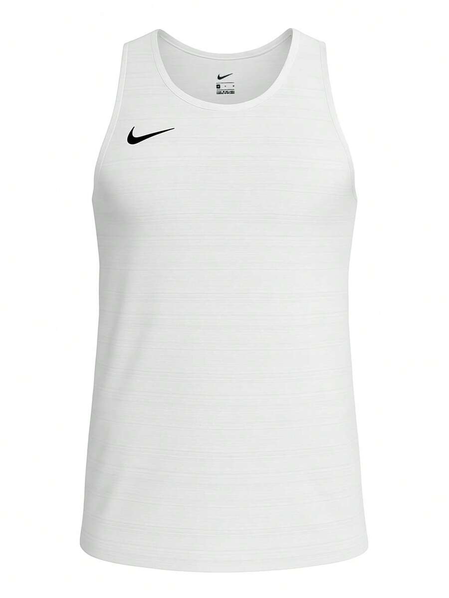 Nike Stock Dry Miler Men Tank Top White - White - View 1