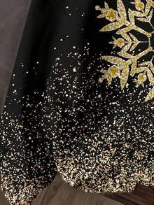 SHEIN 年轻男孩休闲简约时尚经典圣诞温暖舒适，星星圣诞树，卡通图案，圣诞鹿，圣诞图案宽松舒适日常针织长袖运动衫，适合秋冬季 - 彩色 - 查看 5