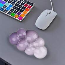Cloud Shape Wrist Rest Pad PU Material Anti-Slip Rubber Base Memory Foam For Keyboard Mousepad Soft PU Cloud Wrist Rest Pad For Mouse Rubber Base Memory Foam Pain-Relief Palm Hand Wrist Support,Back To School,Halloween, Christmas Gaming Mouse Pad - Cloud Wrist Rest - View 2