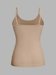 SHEIN EZwear 4pcs/Set Plus Size Women Solid Color Casual Tight-Fitting Camisole Top, Versatile For Spring/Summer - Multicolor - View 4