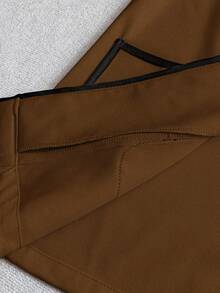 GlowEve CURVE Rompi Tanpa Lengan Warna Kontras untuk Wanita - Coklat - View 7
