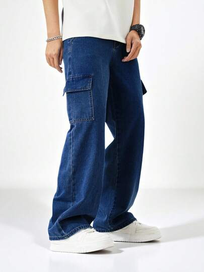 SHEIN Explorewe Pantalones cargo casuales para uso al aire libre para adolescentes varones