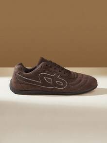 CUCCOO EASI Zapatos deportivos casuales de mujer con cordones de color contrastante, cómodos y de moda