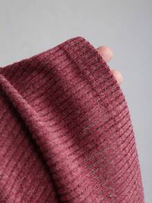 Sweetra 女式斜肩褶饰 V 腰休闲商务连体裤，深灰色 - 酒紅色 - 查看 3