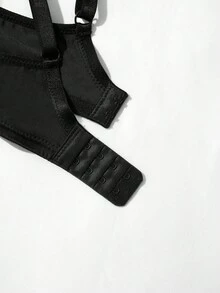 1 件薄垫钢圈轻衬里基本款无缝文胸 - 黑色 - 查看 9