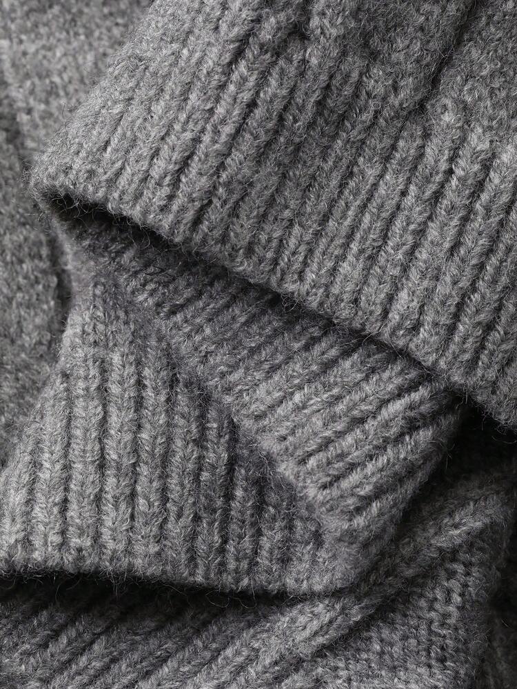 Autumn/Winter Casual Fitted Knit Cardigan & Straight Leg Pants Set, New Year & Christmas Fashion Hooded Sweater, Textured Knit Sports Leggings, Women 2 Pieces Sweater Set