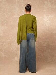 Lumalex Winter Fall Women Turtleneck Fitted Long Sleeve Sweater With Cape Shawl Green Sweater Green Long Sleeve Top Cowl Neck Top Winter Clothes For Women Sweaters Turtle Neck Women Glamour Elegant Dress Fall New Style Women Luxury Prom Gathering Party Banquet Modest Old Money Coquette Glitter Holiday Party Rave Festival Outing Vacation Hot Outdoor Richly Layered Wedding Season Banquet ID Al-Adha Al-Adha Party New Year Chic Autumn Fall New Style Women Gala Night Delicate Romance - Green - View 8