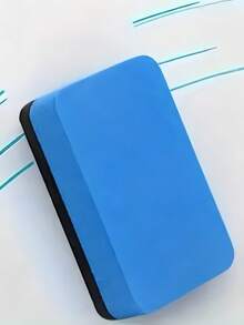 4pcs Magnetic Dry Erase Whiteboard Eraser,Eva Material,Rectangle Shape,For Children,Felt Blackboard Eraser Back To School