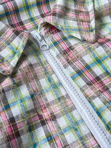 PAVTROS Casual Plaid Loose Fit Long Sleeve Shirt For Men, Fall