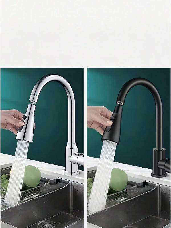 1 pieza Juego de extensión de manguera universal para grifo de cocina con rociador de fregadero, aireador giratorio de 360°, diseño antisalpicaduras y ahorro de agua, con cierre de un solo clic, para decoración del hogar, regalo de vacaciones, Navidad, verano, invierno, inauguración de la casa, boda y fiesta