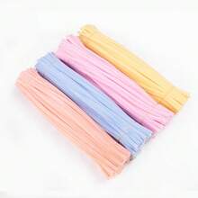 200 dải vải nhung dày nhiều màu, đồ thủ công làm từ ống thông nhiều màu, 9 màu sắc rực rỡ cho đồ thủ công và dự án nghệ thuật tự làm, que bông cho đồ trang trí Ngày lễ tình nhân, Ngày của mẹ và Lễ Phục sinh. - Nhiều màu - Xem 4