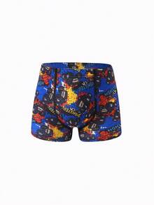 10pcs Young Boy Minimalist Fashion Printed Pattern Briefs - Multicolor - View 3